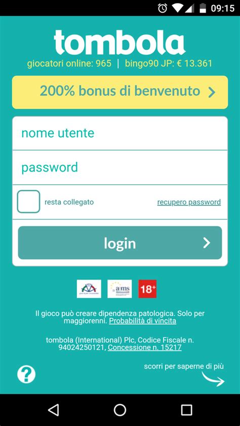 tombola login|Iba pa.
